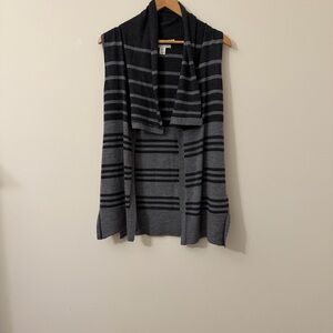 Merino Wool Max Studio Grey ladies Vest size Large